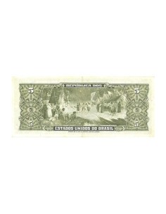 Billete Brasil 1962 5 Cruzeiros 2
