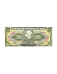 Billete Brasil 1962 5 Cruzeiros