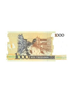 Billete Brasil 1987 1000 Cruzados 2