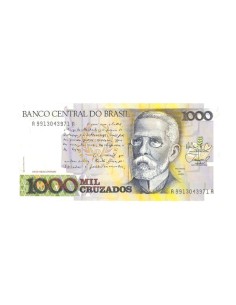 Billete Brasil 1987 1000 Cruzados