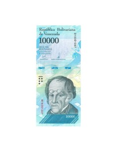Billete Venezuela 2017 10000 Bolívares