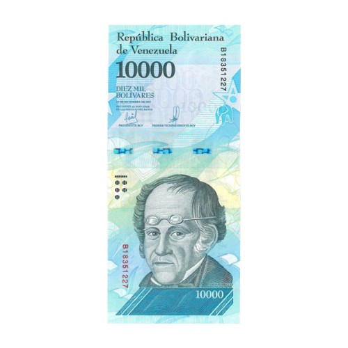 Billete Venezuela 2017 10000 Bolívares