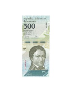 Billete Venezuela 2017 500 Bolívares