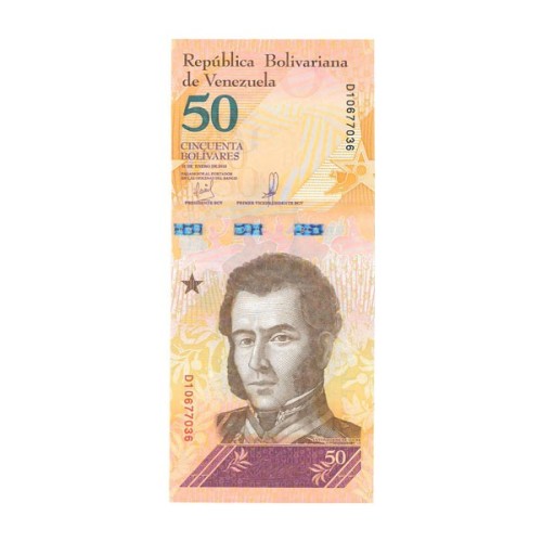 Billete Venezuela 2018 50 Bolívares