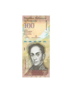Billete Venezuela 2013 100 Bolívares