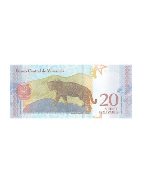 Billete Venezuela 2018 20 Bolívares