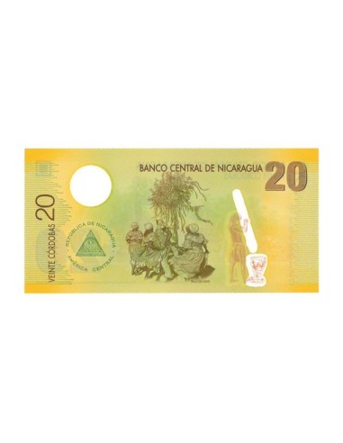 Billete Nicaragua 2007 20 Córdobas