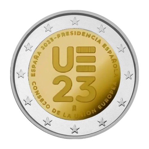 Moneda 2 Euros España 2023 Presidencia Consejo Unión Europea