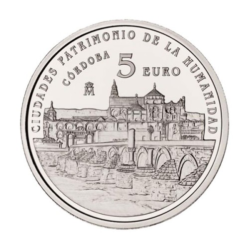 Córdoba. Patrimonio Humanidad España 2014 Moneda 5 Euro Plata