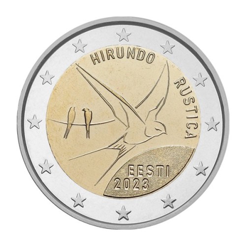 Moneda 2 Euro 2023 Estonia Golondrina