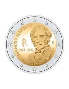 Moneda 2 Euro Alessandro Mazoni 2023 Italia