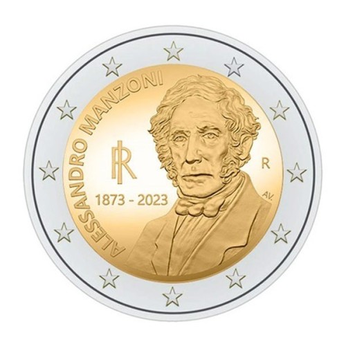 Moneda 2 Euro Alessandro Mazoni 2023 Italia