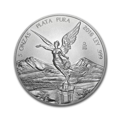 Moneda Onza Plata Libertad Mexica 2016