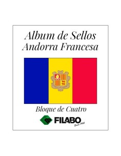 Suplemento de Sellos Andorra Francesa Bloque de Cuatro