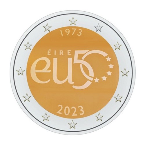 Moneda 2 Euro Irlanda Adhesión Unión Europea 2023