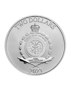 Moneda 1 Onza Plata Orden Jedi Cresta 2023 Niue 2
