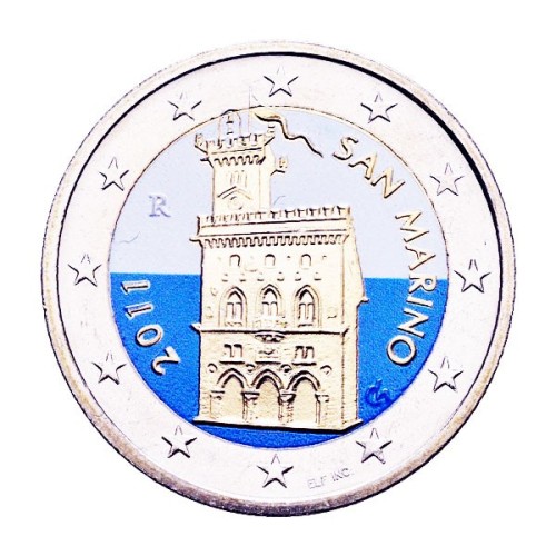 Palacio gobierno San Marino 2011 2 Euro color