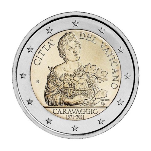 Caravaggio Vaticano 2021 Moneda 2 Euro