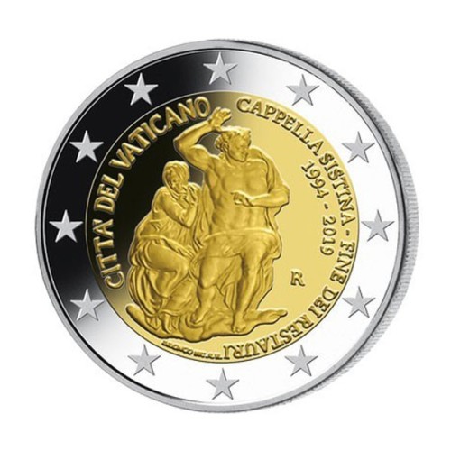 Capilla Sixtina Vaticano 2019 Moneda 2 Euro