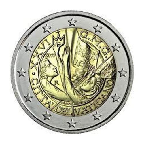 Jornada Mundial Juventud Vaticano 2011 Moneda 2 Euro