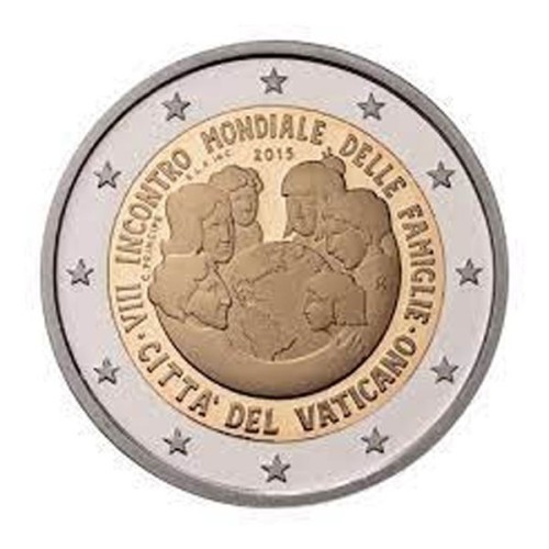 Encuentro Familias Vaticano 2015 Moneda 2 Euro