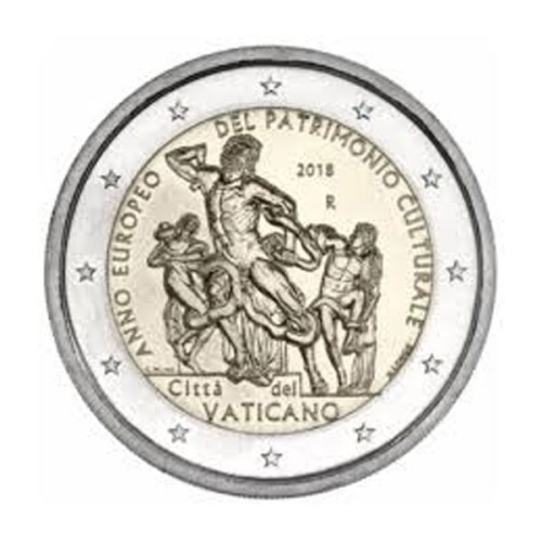Patrimonio Cultural Vaticano 2018 Moneda 2 Euro