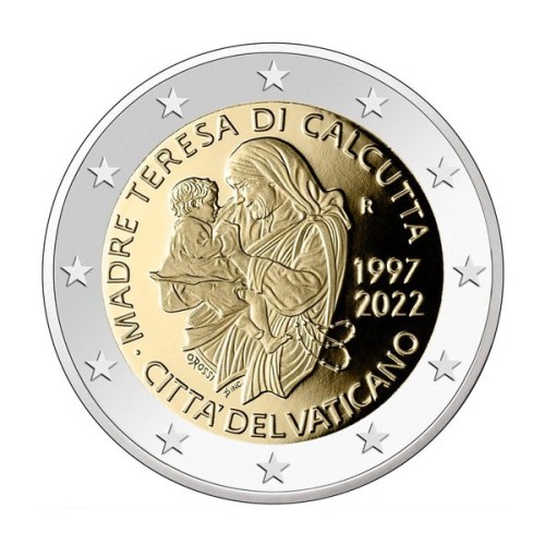 Madre Teresa de Calcuta Vaticano 2022 Moneda 2 Euro