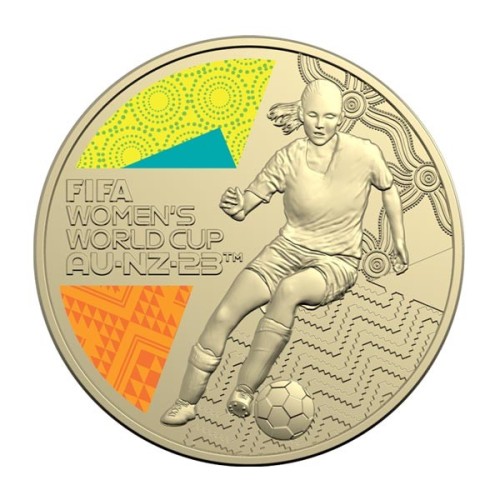 Moneda FIFA Copa Mundial Femenina 2023 Base Metal Anverso