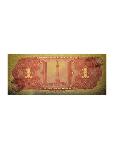 Billete Oro 1 Peso Reverso