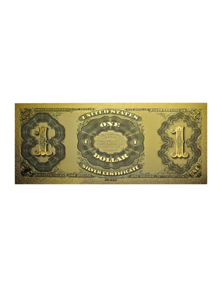 Billete 1 dólar Estados Unidos Marta Washington dorado reverso