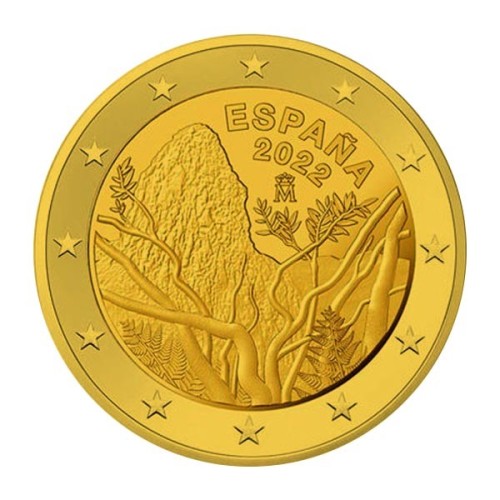 Moneda 2 Euro Dorada Garajonay 2022 España