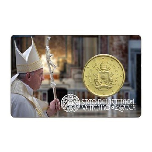 Coincard nº 13 Vaticano 2022 Moneda 50 céntimos