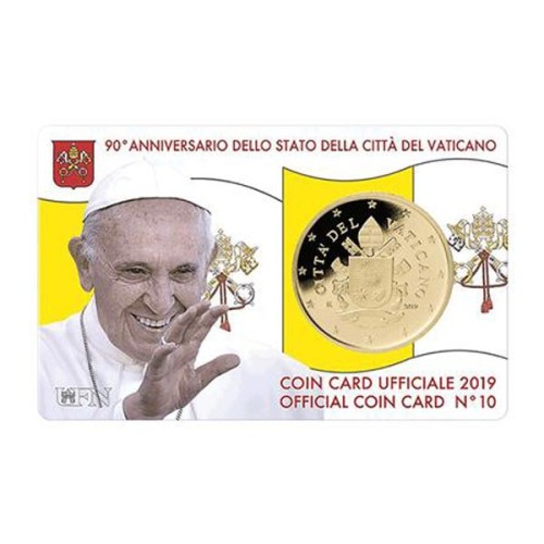Coincard nº 11 Vaticano 2019 Moneda 50 céntimos