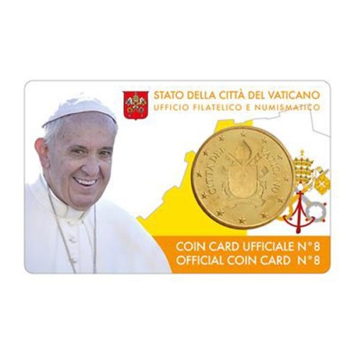 Coincard nº 8 Vaticano 2017 Moneda 50 céntimos
