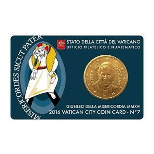 Coincard nº 7 Vaticano 2016 Moneda 50 céntimos