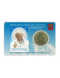 Coincard nº 5 Vaticano 2014 Moneda 50 céntimos