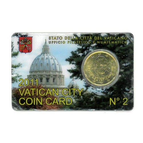 Coincard nº 2 Vaticano 2011 Moneda 50 céntimos