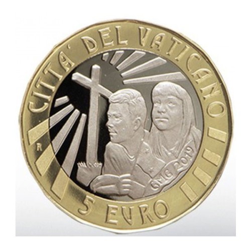 Jornada de la Juventud Vaticano 2019 Moneda Bimetálica 5 Euro Proof
