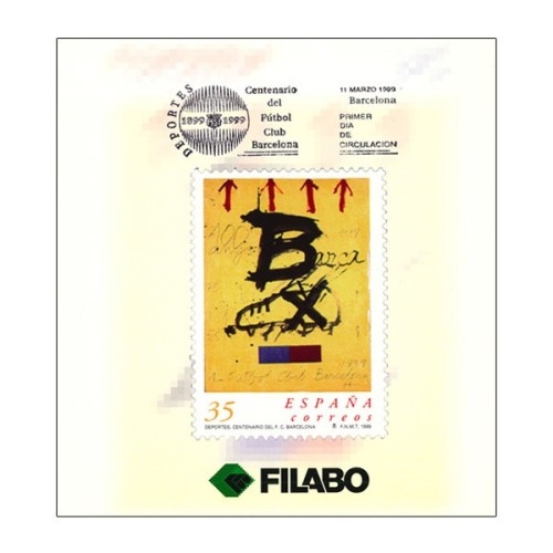 Centenario Fútbol Club Barcelona Colección sellos y hojas