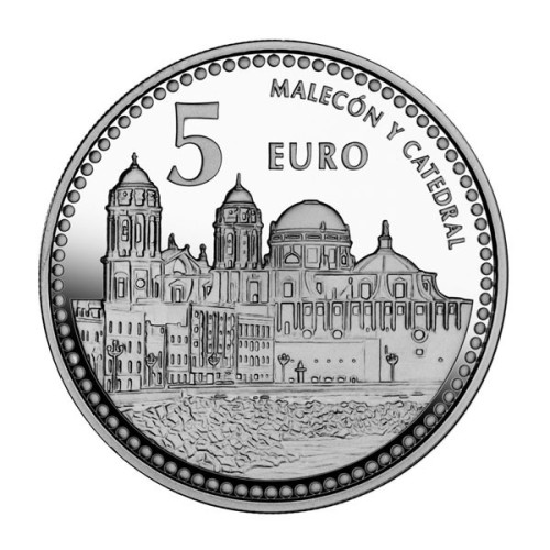 Cádiz Capitales de Provincia España 2011 Moneda 5 Euro Plata Proof