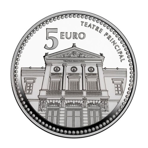 Castellón de la Plana Capitales de Provincia España 2011 Moneda 5 Euro Plata Proof