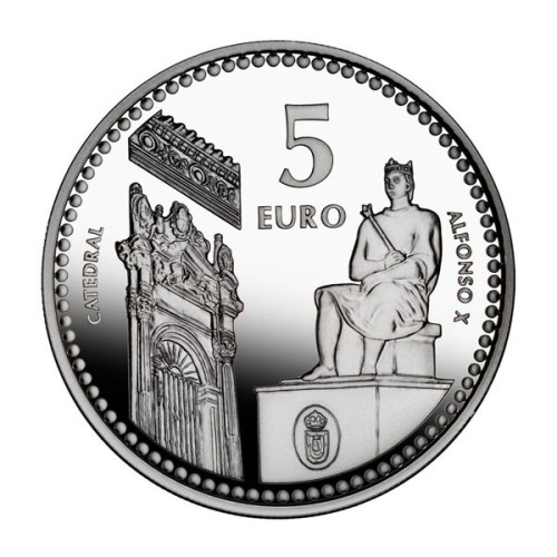 Ciudad Real Capitales de Provincia España 2011 Moneda 5 Euro Plata Proof