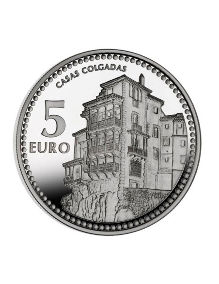 Cuenca Capitales de Provincia España 2012 Moneda 5 Euro Plata Proof