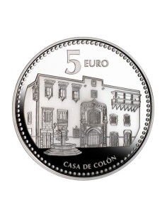 Las Palmas de Gran Canaria Capitales de Provincia España 2010 Moneda 5 Euro Plata Proof