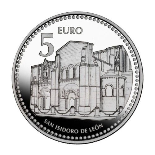 León Capitales de Provincia España 2011 Moneda 5 Euro Plata Proof