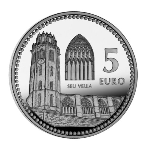 Lleida Capitales de Provincia España 2012 Moneda 5 Euro Plata Proof