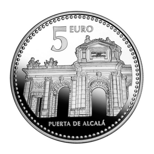 Madrid Capitales de Provincia España 2010 Moneda 5 Euro Plata Proof