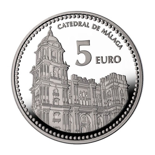 Málaga Capitales de Provincia España 2012 Moneda 5 Euro Plata Proof
