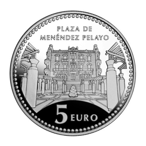 Melilla Capitales de Provincia España 2010 Moneda 5 Euro Plata Proof