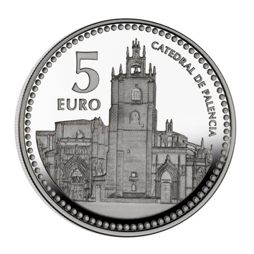 Palencia Capitales de Provincia España 2012 Moneda 5 Euro Plata Proof